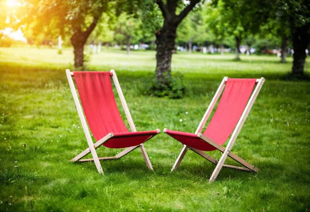 Sommerkino mit Picknickdecke auf dem Campingplatz Löbnitz 2025